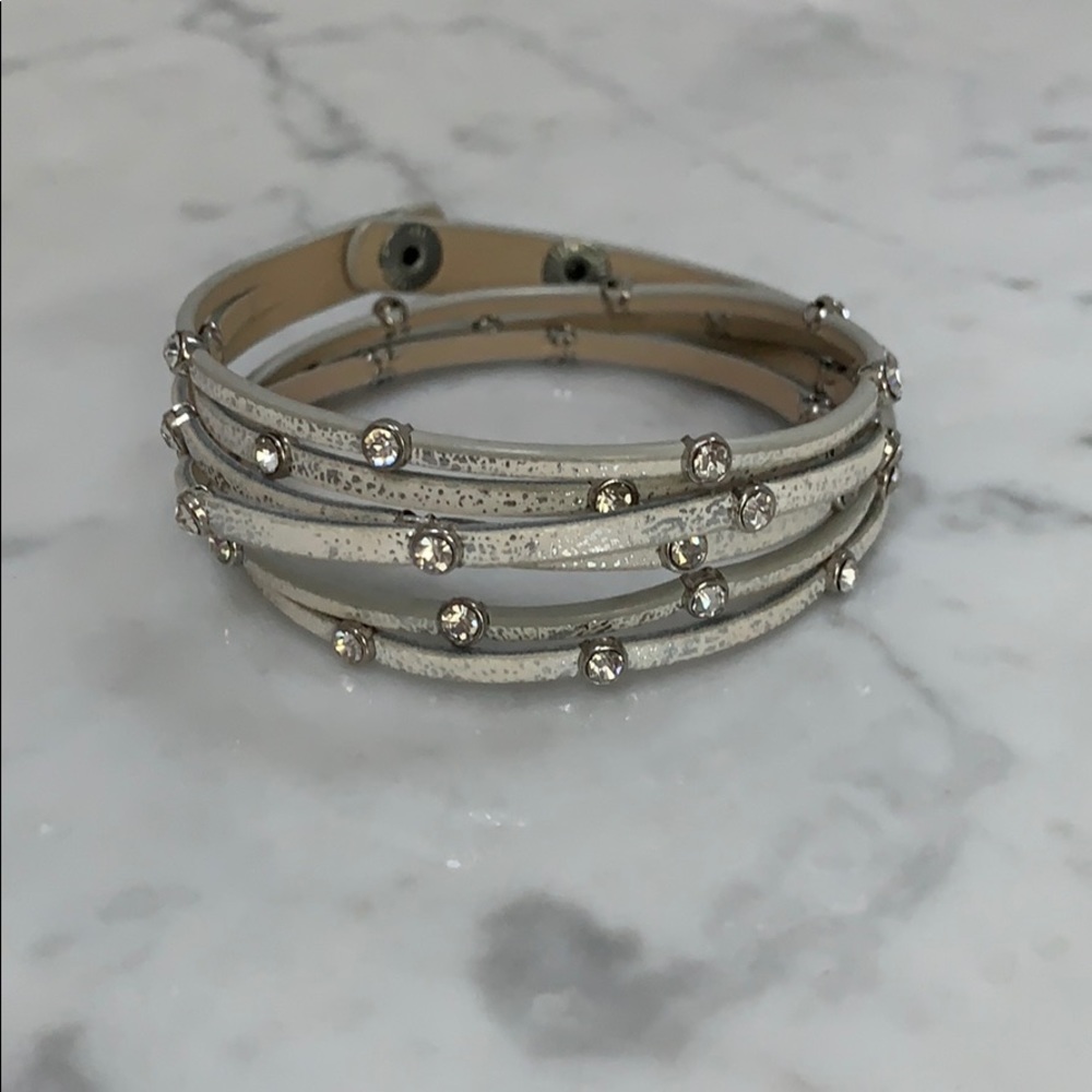Faux Leather Wrap Bracelet